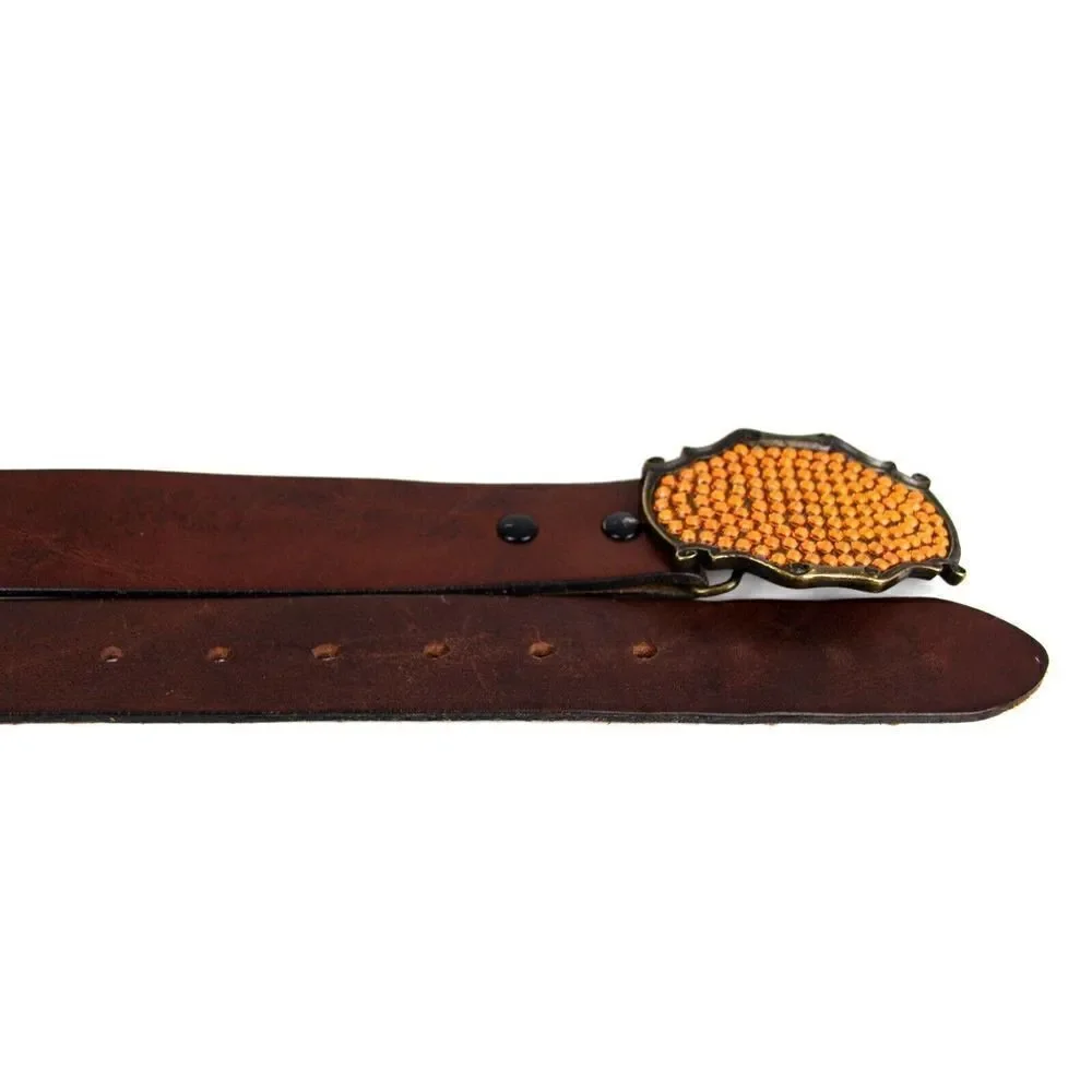 Joomi Joolz BUCKLE BROWN GENUINE LEATHER 1.5